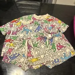 Keith HaringTシャツとショーツセットアップ