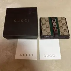 GUCCI 二つ折り財布 GGキャンバス シェリーラインのサムネイル