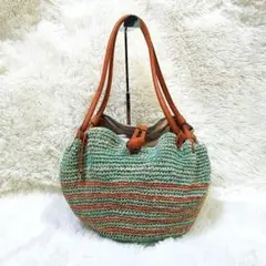 【美品・フィリピン製】TREASURE TOPKAPI カゴトートバッグ 肩掛け