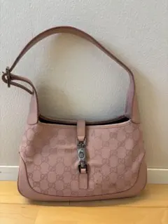 希少✨ GUCCI アクセサリーポーチ GG ハンドバッグ ピンク チャーム