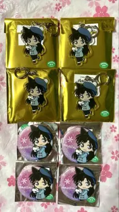 名探偵コナン　毛利蘭　残像の交信　缶バッジ　アクリルキーホルダー