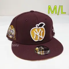 ニューエラ 正規品 9FIFTY ヤンキース アップル 帽子 ワインレッド ML