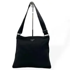 상태좋음 PRADA プラダ ショルダーバッグ サコッシュ ナイロン ブラック