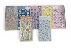 【新品・7枚セット】サンリオ ぷっくりシール クロミ シナモロール ポチャッコ等
