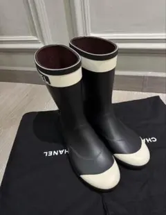 美品 CHANEL ココマーク ラバー レインブーツ 長靴 G39620 38号 - メルカリ