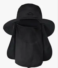 美品　and Scene サファリハット　360度UVカット 3way ブラック