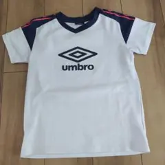 umbro Vネック Tシャツ ホワイト/ネイビー
