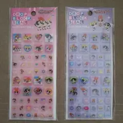 カミオジャパン　パワーパフガールズ　タイルシール　ドロップブロックシール　2個