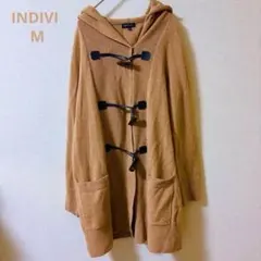 INDIVI イニディヴィ　フード付きセーターニット　春物　ベージュ　a329