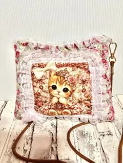 コヤンイサムチョン 猫ちゃんパネルショルダーバッグ サコッシュ