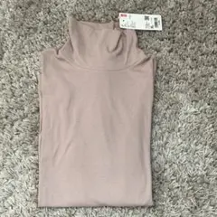 新品【UNIQLO】ユニクロ　ライトリブ　タートルネックT 長袖