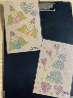 イラスト アート 2枚セット⑧