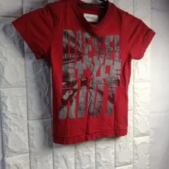 DIESEL Tシャツ レッド ロゴプリントのサムネイル