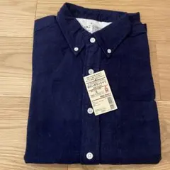 新品未使用　MUJI ボタンダウンシャツ ネイビー S