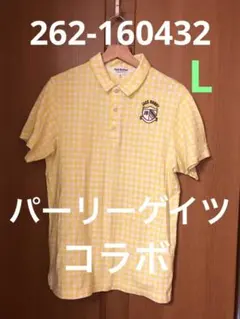 【即送】Jack Bunny 半袖ポロシャツ チェック 黄色 パーリーゲイツ