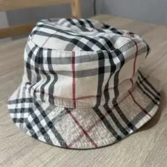 【美品】BURBERRY バーバリー ノバチェック リバーシブルバケットハット BURBERRY（バーバリー） バケットハット チェック柄 帽子 ベージュ