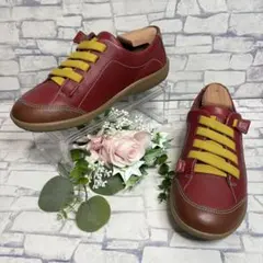 k*o様 希少サイズ 22.5 アキレスソルボ レザーコンフォートシューズ 赤×