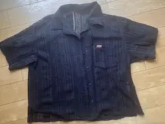 【新品タグ付】 Javaジャバコラボレース　編み開襟シャツ XLサイズ