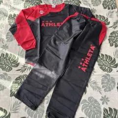 ATHLETA ピステ上下セット 160サイズ 黒/赤