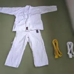 空手 胴衣セット 白い胴衣と帯