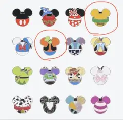 東京ディズニー ピンバッジ PIN COLLECTION プルート グーフィーのサムネイル