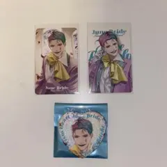 ジョー力一 ジューンブライド チェキ風カード 缶バッジ