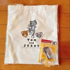 トムとジェリー くじ　トートバッグ　フィギュア