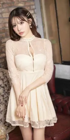 パーティー　ドレス　ホワイト　ナイトドレス　キャバドレス