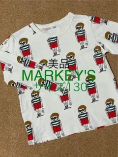 美品　MARKEY'S マーキーズ　トップス　長袖　tシャツ 人　顔