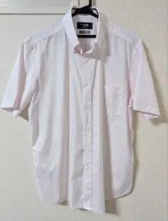 Maker's Shirt 鎌倉 半袖 ワイシャツ ピンク XL