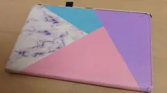 360度回転可能 iPadケース マーブルデザイン