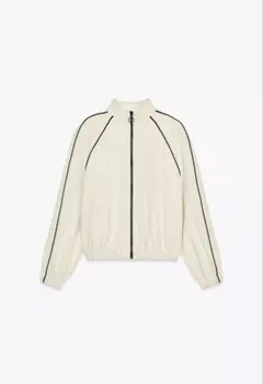 コントラストパイピングボンバージャケット　xs