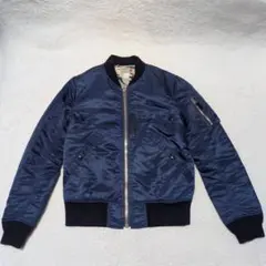 DELUXE MA-1 フライトジャケット デラックス ネイビー Mサイズ