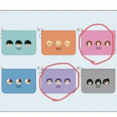 僕のヒーローアカデミア コンパクトポーチ 麗日お茶子 心操人使 2個セット