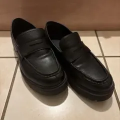 黒 厚底ローファーサイズ27センチ