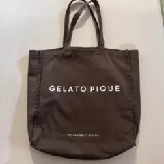 ジェラートピケ トートバッグ　茶色のサムネイル