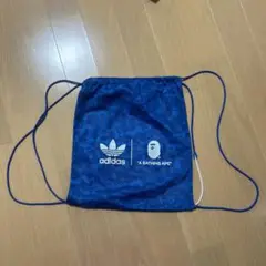ラスト一点　adidas APE ナップサック 最安値 adidas APE エイプ ベイプナップサック - メルカリ