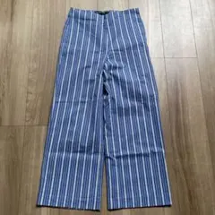 新品　zara ストライプ ワイドパンツ　xsサイズ