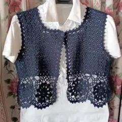 手編みベスト　M