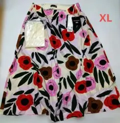 【新品未使用】UNIQLO x marimekko 花柄スカート XL