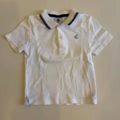 プチバトー PETIT BATEAU ホワイトポロシャツ 18m/81cm