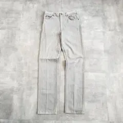 80s Lee USA製 200-3104 ストライプ グレー デニムパンツ