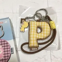 ラブブ イニシャル キーリング ⭐︎ P