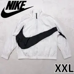 NIKE ビッグスウッシュ ウーブンジャケット ホワイト ナイロン XXL
