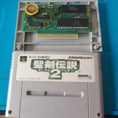 スーパーファミコンソフト　聖剣伝説2　バックアップ電池交換済み