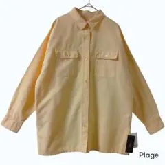 タグ付き Plage ダブルポケット 長袖シャツ F 綿100％のサムネイル
