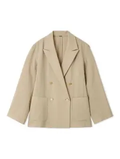 Mila Owen クールタッチ金釦ダブルブレストブレザー