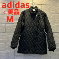 美品✨M 幾何学模様ステッチ スリーストライプ キルティングジャケット