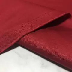 在庫限り　2m ディープレッド　ツイル　生地　ハギレ