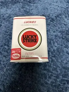 ラッキーストライク 灰皿 卓上灰皿 レトロ 当時物　希少　空缶